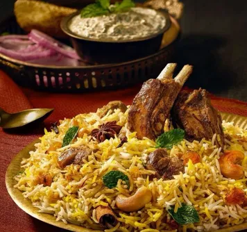 Flavorful mutton biryani from Sixty5 Street Brampton ON